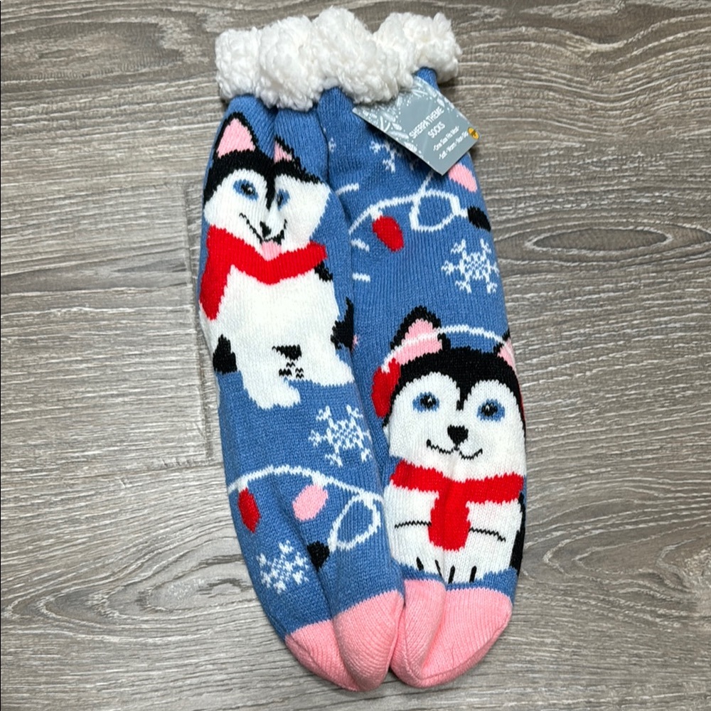 Cozy Husky Sherpa Socks